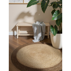 Kusový koberec Jutta 106224 Natur Ivory/Grey/Beige kruh