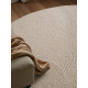 Kusový koberec Calmio Natural White kruh