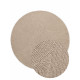 Kusový koberec Calmio Beige kruh