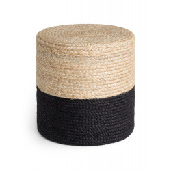 Sedací vak JUTTA POUF 106237 Beige/Black