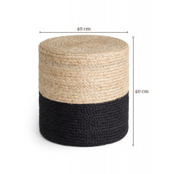 Sedací vak LOOMA POUF 106237 Beige/Black