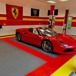 Vinylový modulový čtverec R-Tile 3020 Red