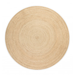 AKCIA: 100x100 (průměr) kruh cm Kusový koberec Jute Braided 106007 Ivory