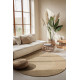 AKCIA: 100x100 (průměr) kruh cm Kusový koberec Jute Braided 106007 Ivory