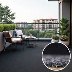 AKCIA: 80x450 cm Metrážna umelá tráva Wembley jedinečná čierna