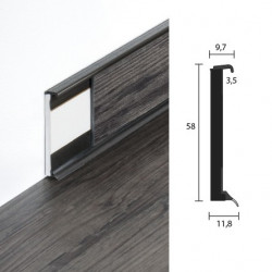 Soklová lišta PSL 25669 0865 silver 250 cm