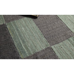 Ručne viazaný kusový koberec Geomoss SM 18 Green Black