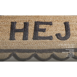 Ručne viazaná rohožka Hola SM 03 Natural