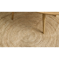 Ručne viazaný kusový koberec Mira J 16 Natural kruh