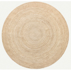 Ručně vázaný kusový koberec Rhea J-11 Natural kruh