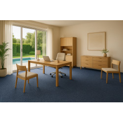 Metrážny koberec Lindau 39 Modrý, záťažový