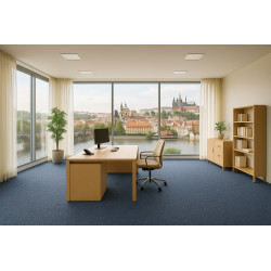 Metrážny koberec Lindau 39 Modrý, záťažový