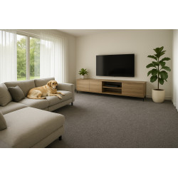 Metrážny koberec Capri šedej - neúčtujeme odrezky z role