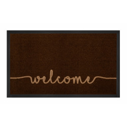 Protišmyková rohožka Welcome 103795 Darkbrown Beige – na von aj na doma