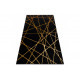 Kusový koberec Gloss 406C 86 geometric black/gold