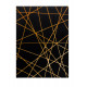 Kusový koberec Gloss 406C 86 geometric black/gold
