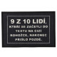 Rohožka 9 z 10tich ľudí (prišlo neskoro) 40x60 cm - na von aj na doma