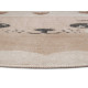 Detský koberček Adventures 105963 Cream Beige kruh