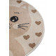 Detský koberček Adventures 105963 Cream Beige kruh