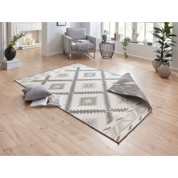 DOPREDAJ: 120x170 cm Kusový koberec Twin Supreme 103428 Malibu grey creme – na von aj na doma