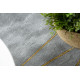AKCIA: 80x150 cm Kusový koberec Emerald 1022 grey and gold