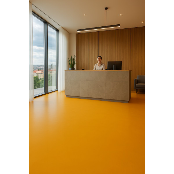 PVC podlaha - lino Flexar PUR 603-08 oranžová