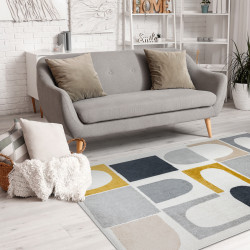 Kusový koberec Fusion 0213 white/yellow