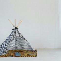 Detský kusový koberec Western štvorec