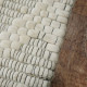 Kusový ručne tkaný koberec Woolen 5 White