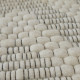 Kusový ručne tkaný koberec Woolen 5 White