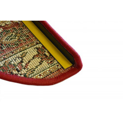 Nášľapy na schody Practica červený polkruh, samolepiaci