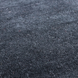Ručne všívaný kusový koberec Asra wool čierna