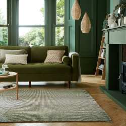 AKCIA: 60x110 cm Kusový koberec Mottle Jute Ombre Green