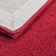 Ručne všívaný kusový koberec Asra wool červená
