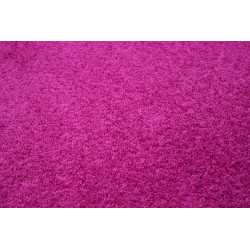 AKCIA: 50x80 cm Koberec metráž Color Shaggy ružový - neúčtujeme odrezky z role - obšitý zo všetkých strán