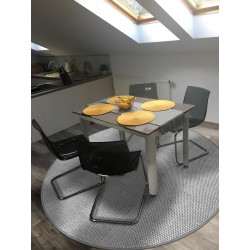 AKCIA: 120x120 (průměr) kruh cm Kusový koberec Nature platina kruh