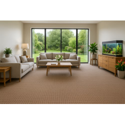 AKCIA: 80x150 cm Koberec metráž Udinese béžový new - neúčtujeme odrezky z role - obšitý zo všetkých strán