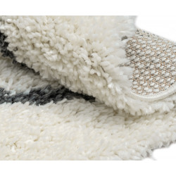 Kusový koberec My Shaggy Raute creme kruh