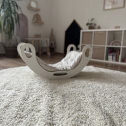 Kusový koberec Life Shaggy 1500 cream kruh