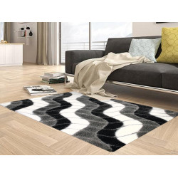 AKCIA: 120x180 cm Kusový koberec Seher 3D 2616 Black Grey