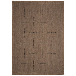 Kusový koberec FLOORLUX Coffee / Black 20008 Spoltex – na von aj na doma