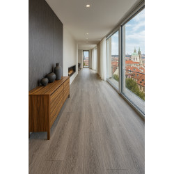 PVC podlaha - lino Flexar Nerok 1430 Oak Select Dark Grey