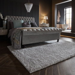 AKCIA: 160x230 cm Kusový koberec Shaggy Teddy Grey