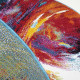 Kusový koberec Fantasy 814-61 lila/blue kruh