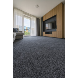 Metrážny koberec Dobro 97 tmavo šedý