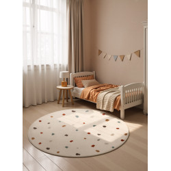 Detský koberec Adventures 106210 Cream Multicolor kruh