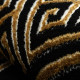 Kusový koberec Allure 1968 black/gold kruh