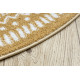 AKCIA: 160x160 (průměr) kruh cm Kusový koberec Napkin gold kruh