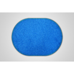 AKCIA: 50x80 cm Kusový modrý koberec Eton ovál
