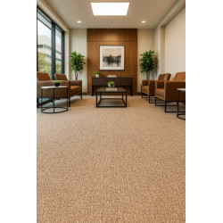 Metrážny koberec Cobalt SDN 64031-AB béžovo-hnedý, záťažový